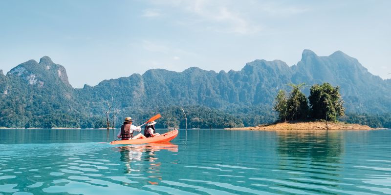 Kayak on Cheow Lan Lake